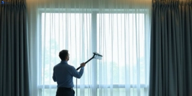 Commercial curtain steam cleaning service illawong-nsw hotels offices